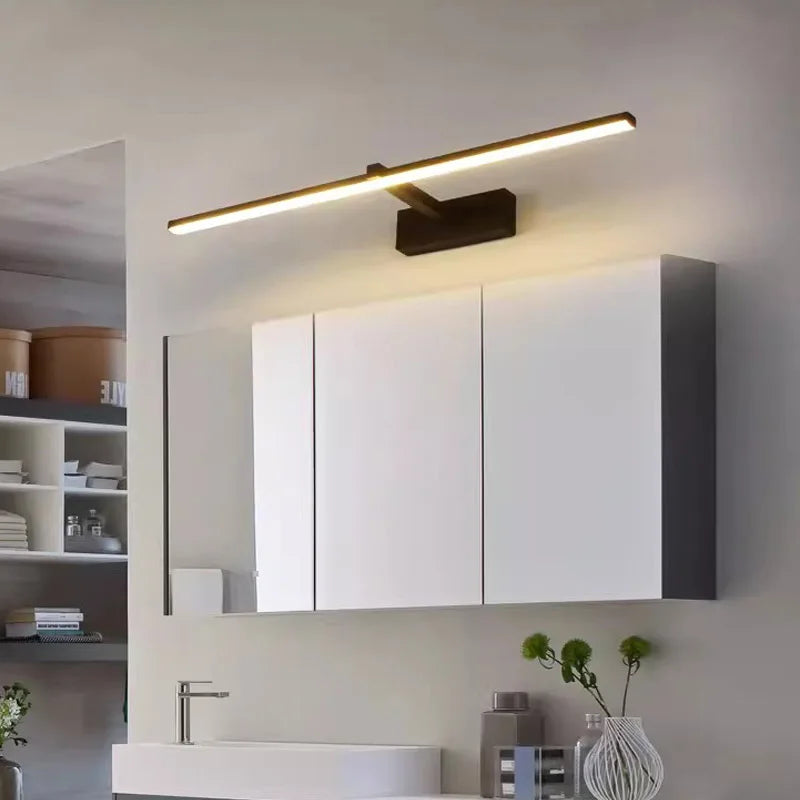 Modern LED Mirror Light – Bathroom Vanity Wall Lamp (Black/White, 40cm & 60cm)