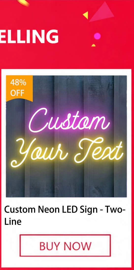 Custom LED Neon Name Sign — Personalized Wall Decor for Kids & Teens | VibeLux