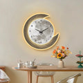 LED Moon Wall Clock — Silent Glowing Room Decor | VibeLux