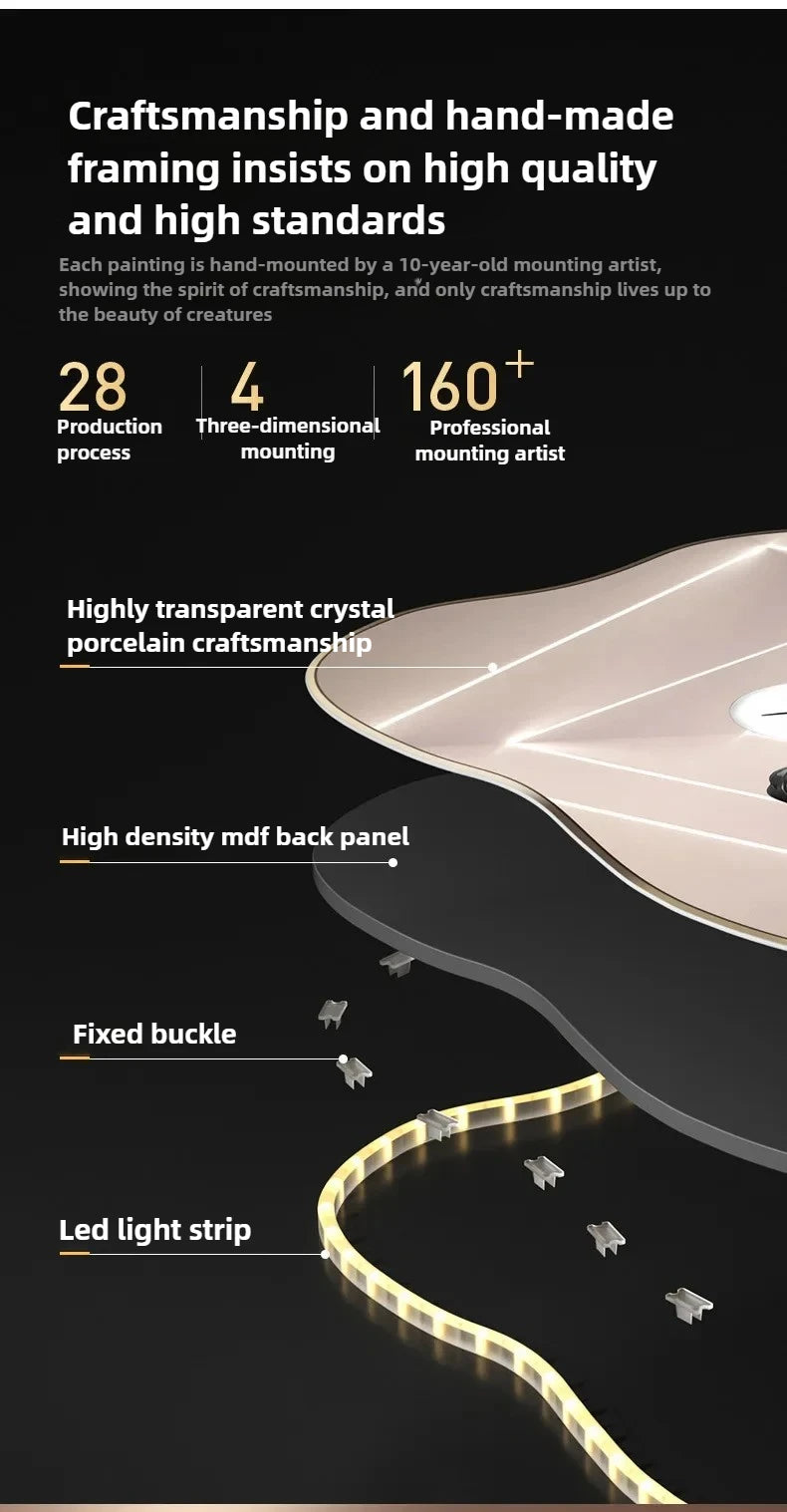LED Moon Wall Clock — Silent Glowing Room Decor | VibeLux