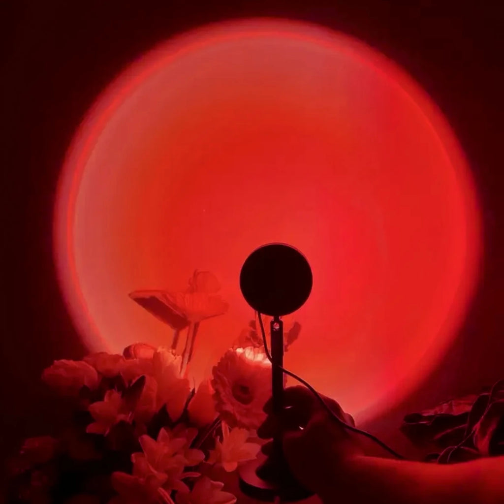 Sunset Projection Lamp — Warm Glow USB Night Light | VibeLux