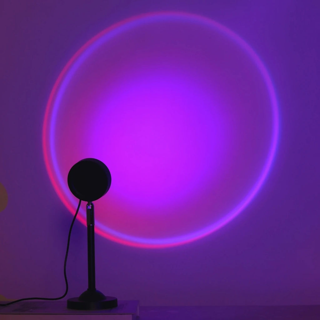 Sunset Projection Lamp — Warm Glow USB Night Light | VibeLux
