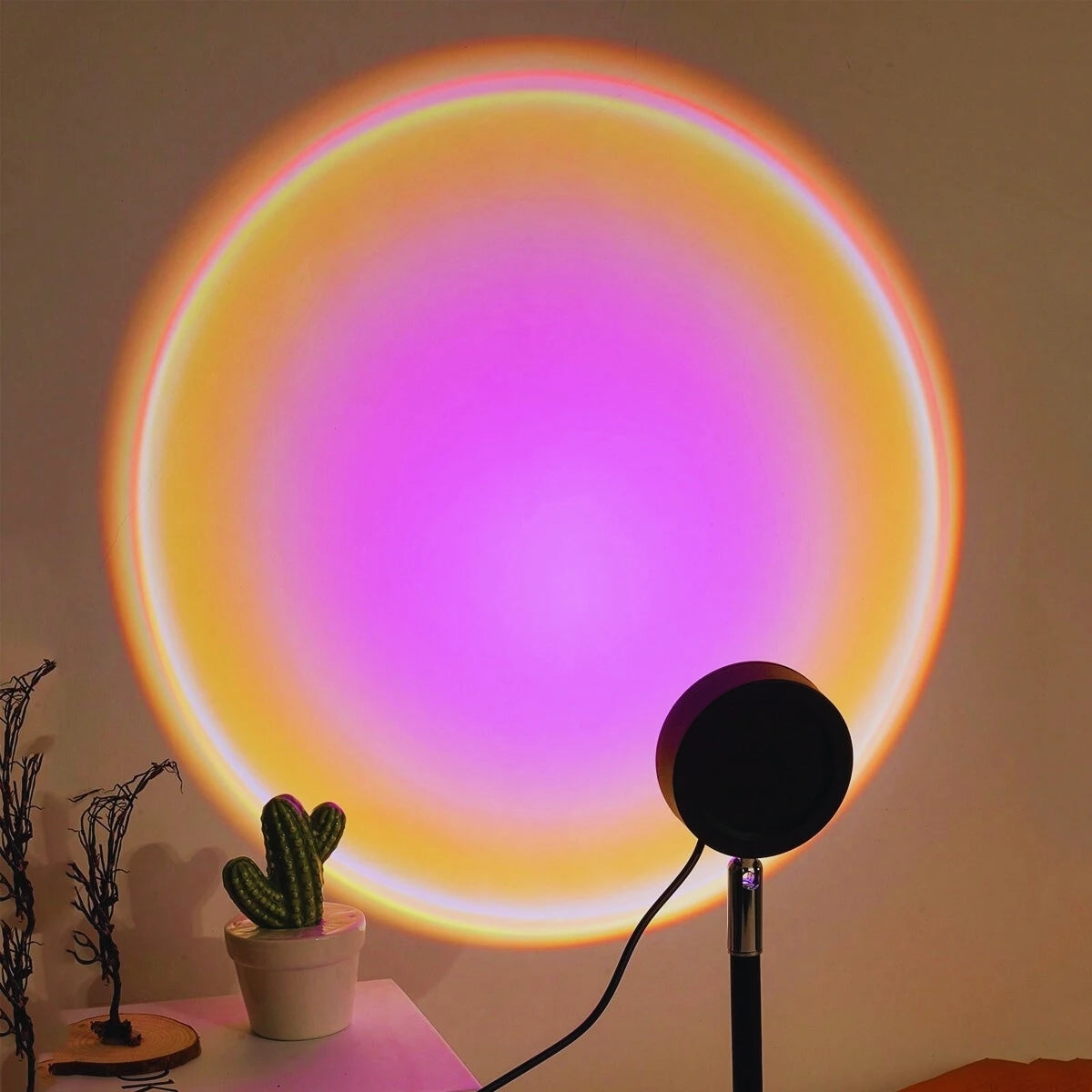Sunset Projection Lamp — Warm Glow USB Night Light | VibeLux