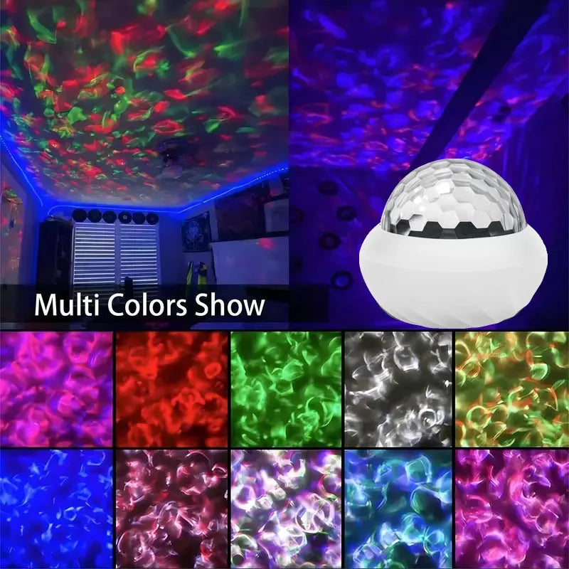 Northern Lights Galaxy Projector – RGB Aurora Night Light with Remote Control
