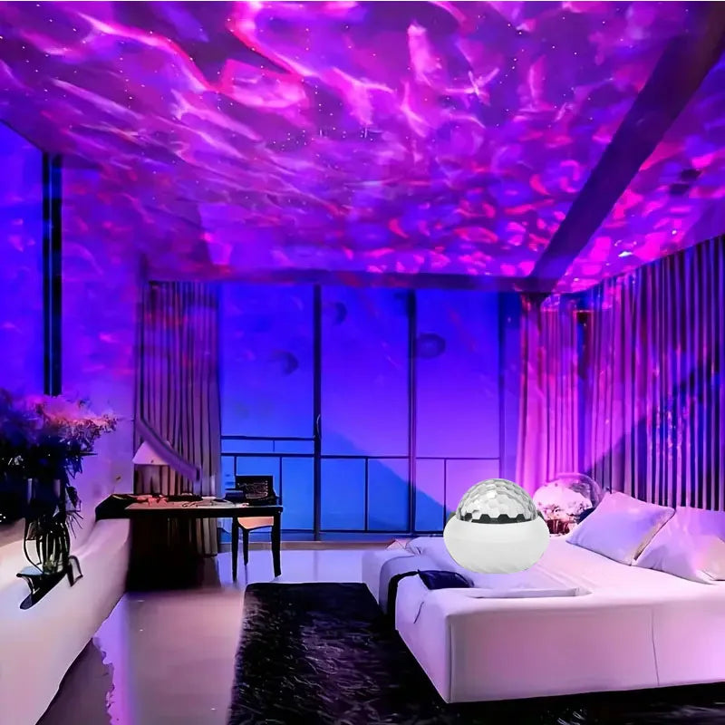 Northern Lights Galaxy Projector – RGB Aurora Night Light with Remote Control
