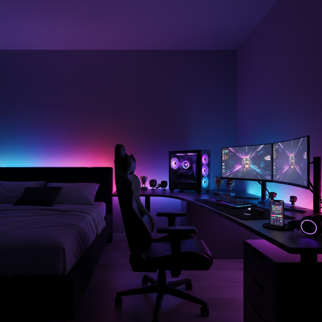 RGB LED Strip Lights 5M — App & Voice Controlled Smart Lighting | VibeLux